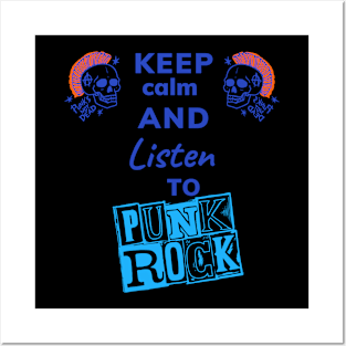 keep calm and punk Posters and Art